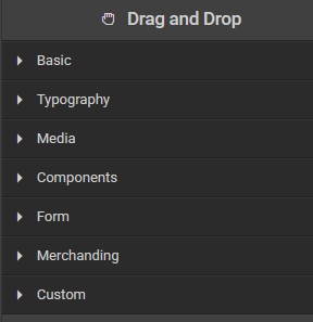 Component Categories