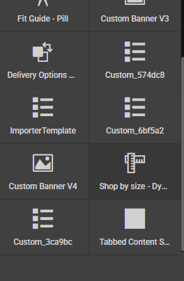 Highlighted Componenets dropdown on the Components tab
