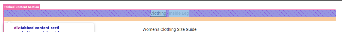 Highlighted Button Container Element
